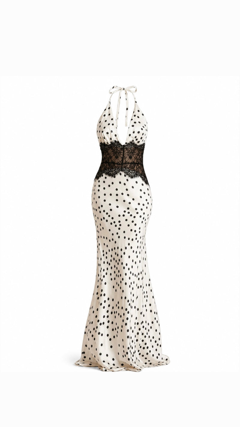 Vera maxi dress - polka