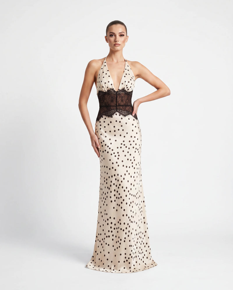 Vera maxi dress - polka