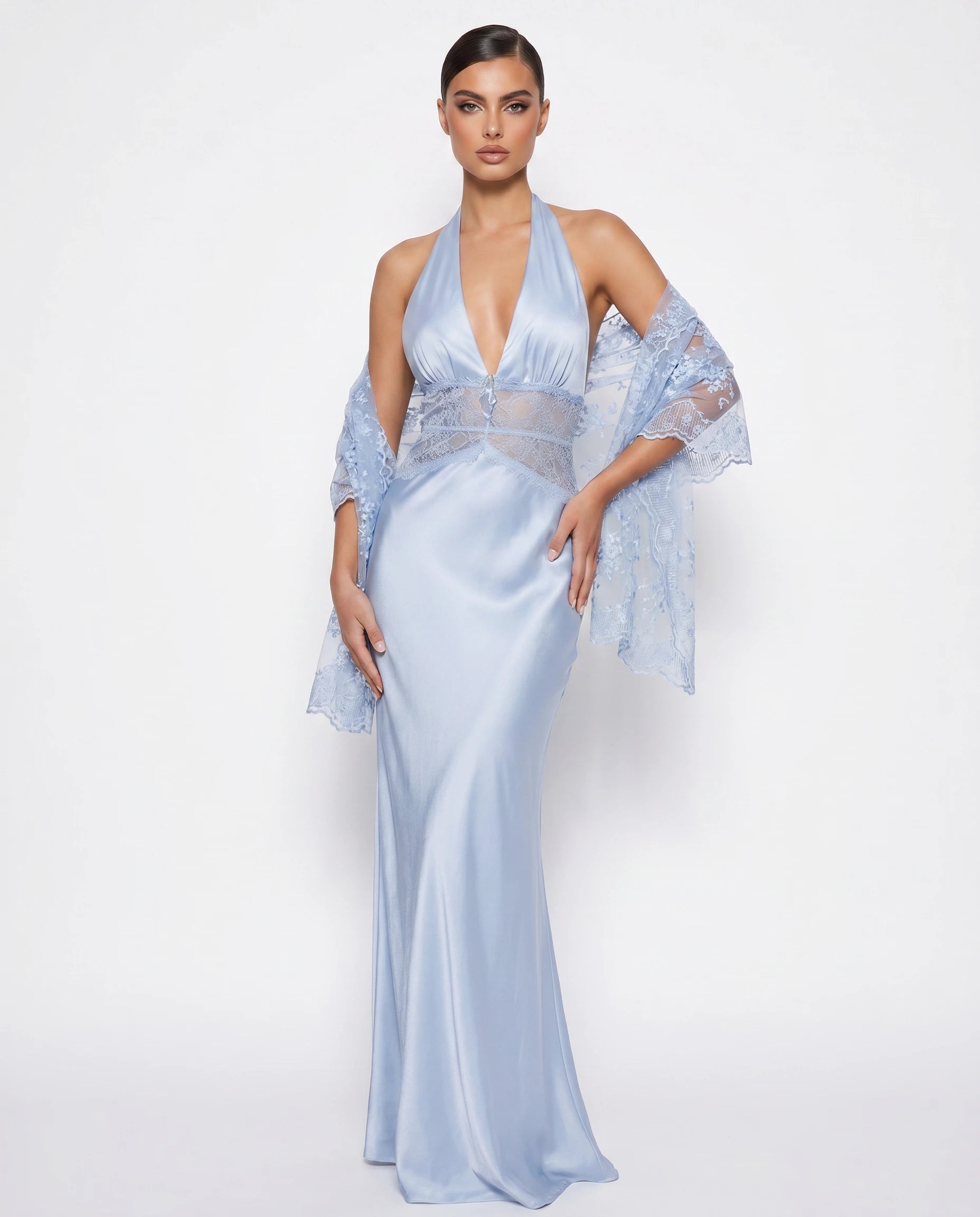 Vera Maxi dress - baby blue