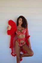 50 SHADES OF RED lingerie set