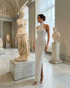 Clara polka maxi dress