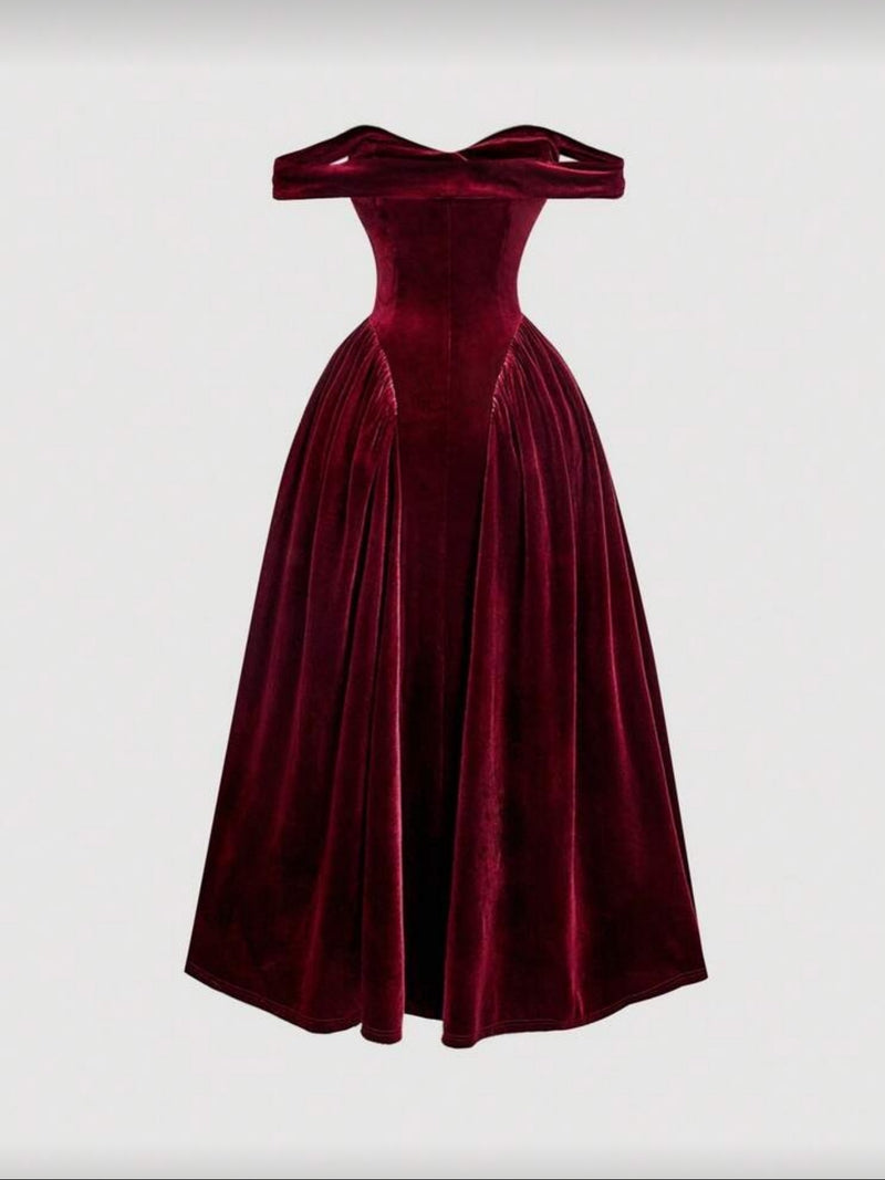 Diana maxi dress in rich velvet