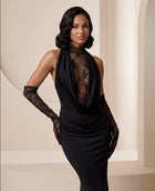 Elodie maxi dress with lace details