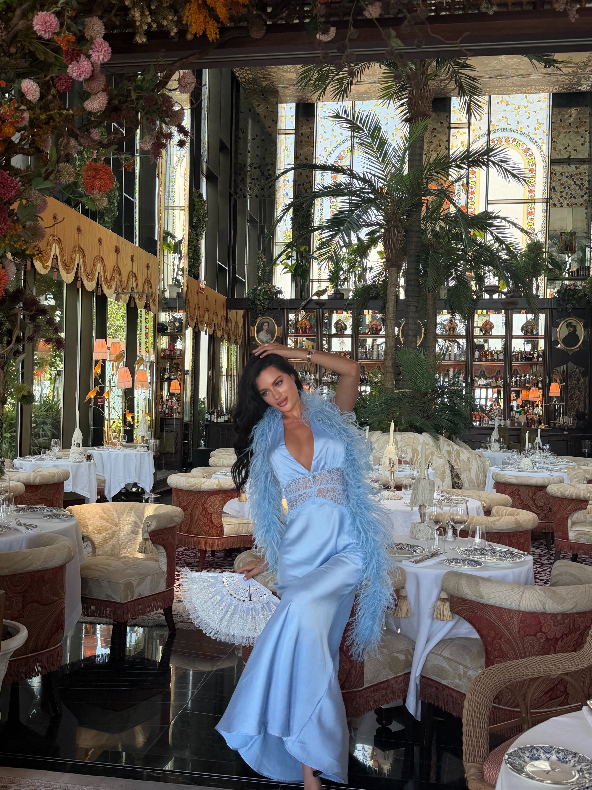 Vera Maxi dress - baby blue
