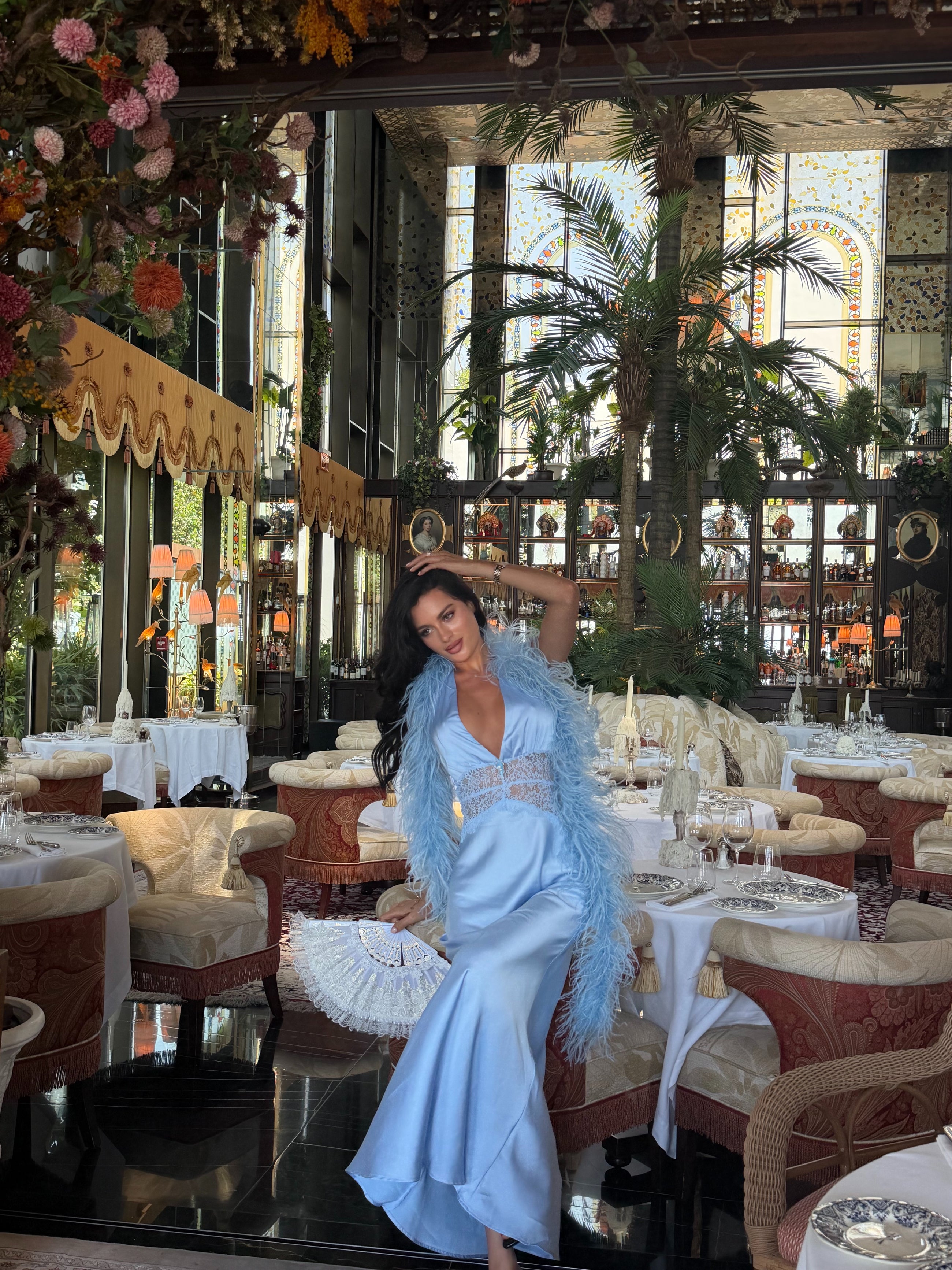 Vera Maxi dress - baby blue