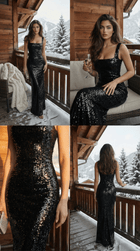 Cindy maxi dress - black