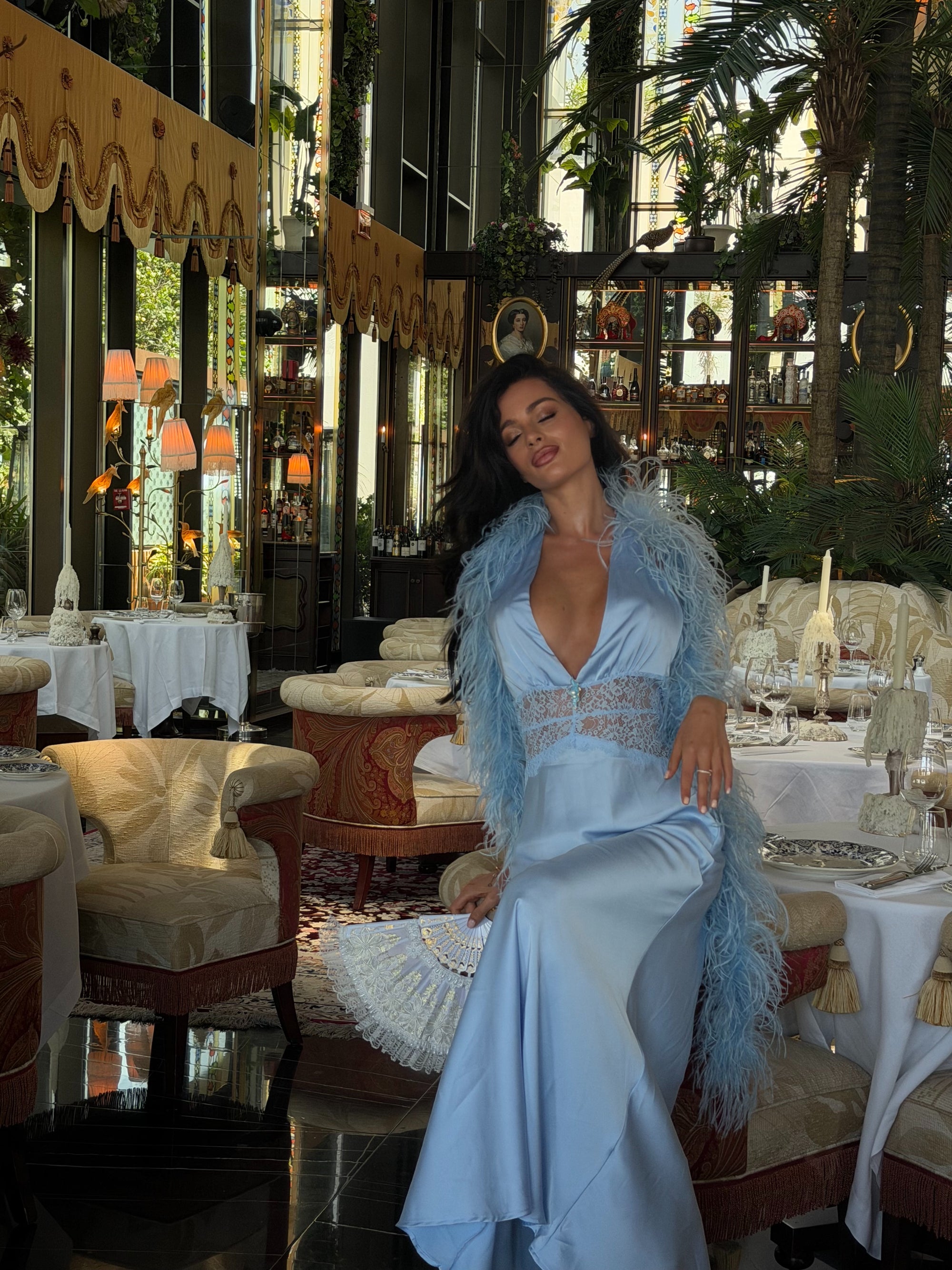 Vera Maxi dress - baby blue