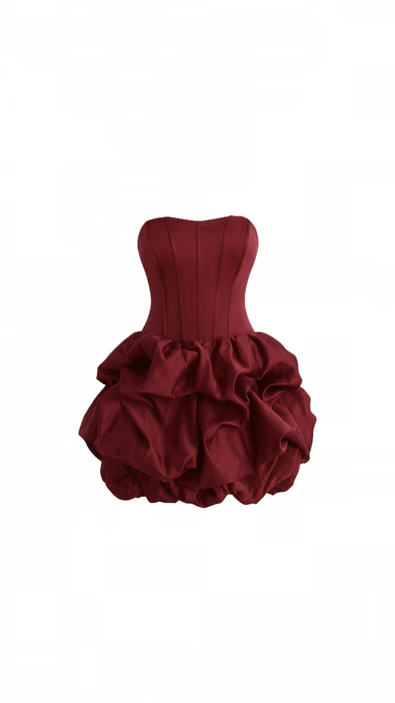 Rosanda mini dress with fru fru