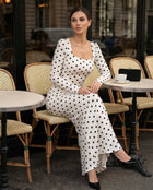 Sophie maxi dress a pois
