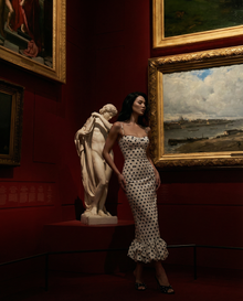 Sophie maxi dress a pois