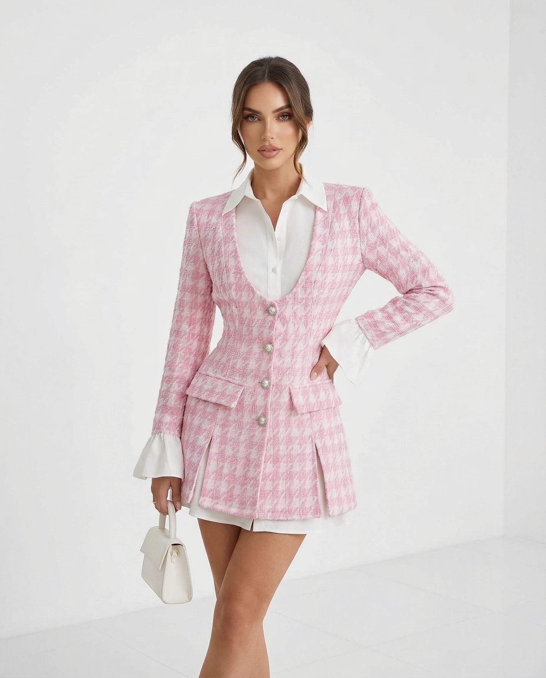 Hailey tweet mini dress