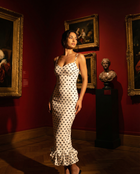 Sophie maxi dress a pois