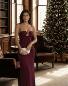 Isabelle maxi dress burgundy