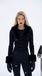Adrielle cardigan fur black