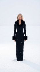 Adrielle cardigan fur black