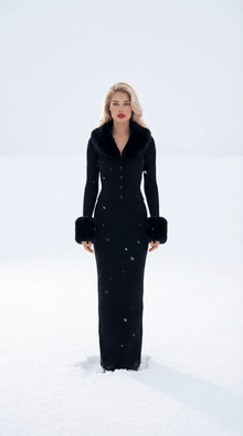 Adrielle cardigan fur black