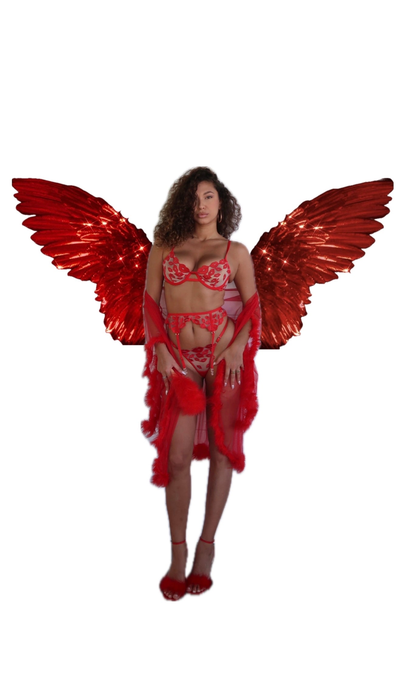 50 SHADES OF RED lingerie set