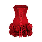 ROSA corset dress - red