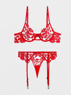 50 SHADES OF RED lingerie set