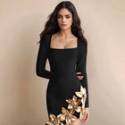 ZAIRA NOIR midi dress