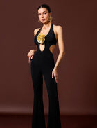 LILY golden flower JUMPSUIT